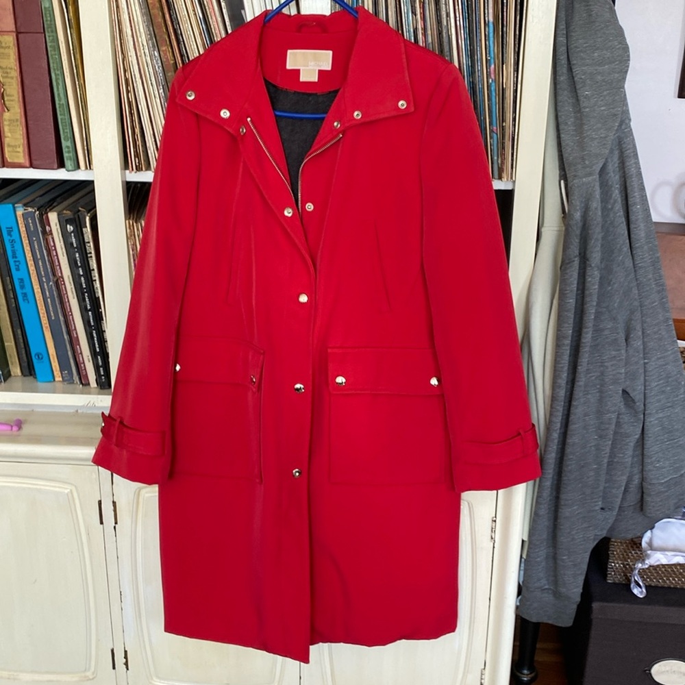 Michael Kors Red Trench Coat